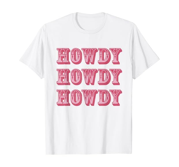 Howdy Cowgirl Retro Vintage Country Western Yeehaw Cowgirl T-Shirt | Amazon (US)