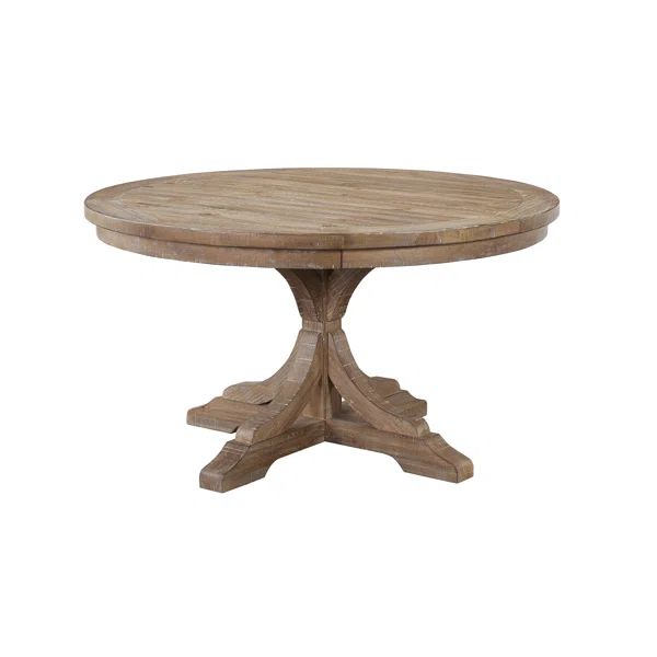 Wolverton 54'' Solid Wood Pedestal Dining Table | Wayfair North America