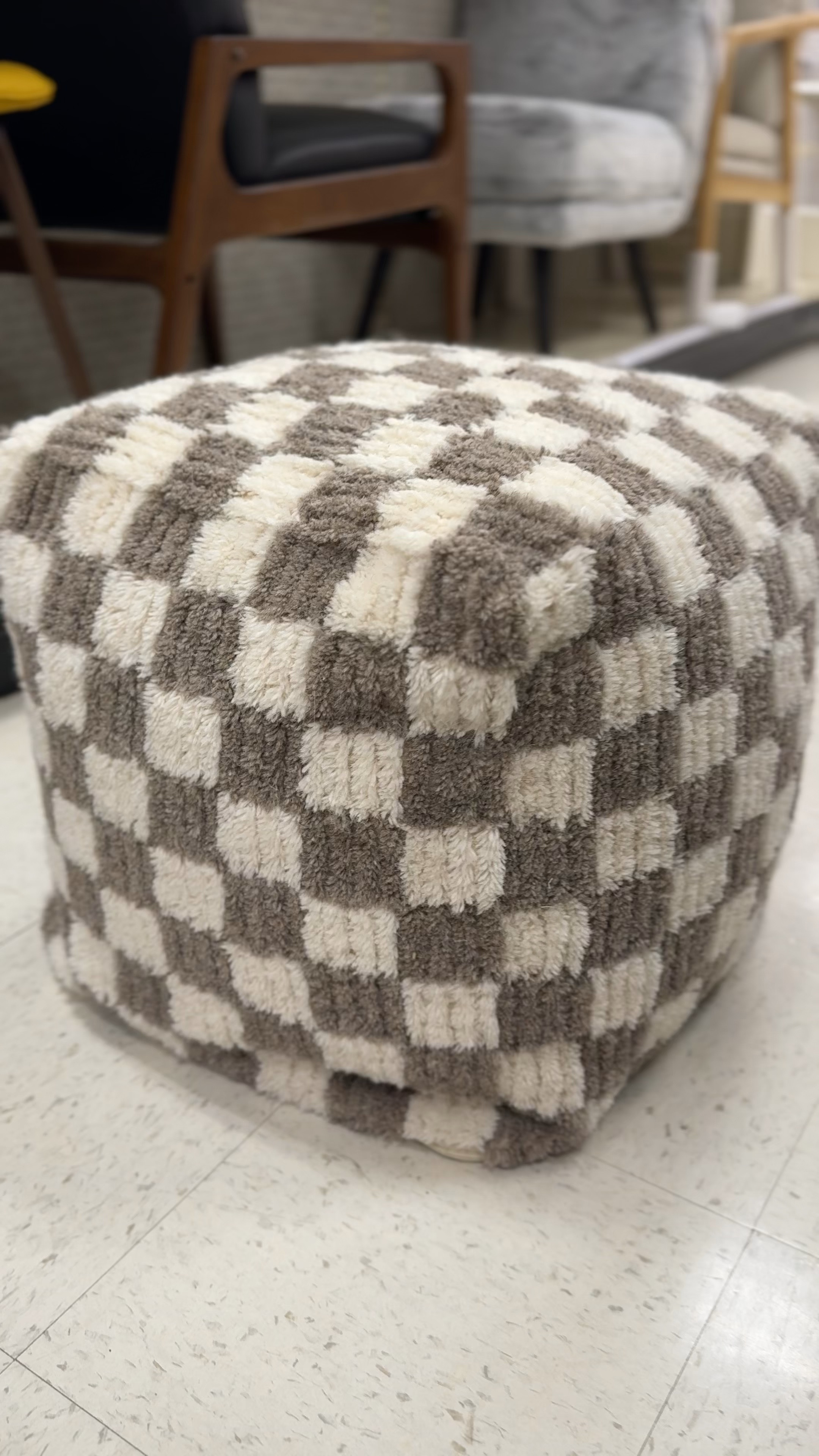 Checkerboard Pouf - Threshold™ curated
