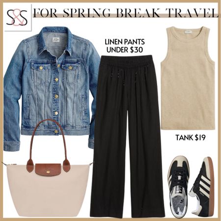 Spring outfits need to be versatile, and this one can be worn so many ways. A tank with black pants and sneakers is a classic dress down day at work. Loving this tote bag!

#LTKstyletip #LTKworkwear #LTKfindsunder50