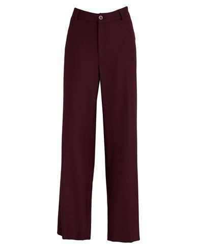 Xandres Woman Pants Burgundy Size 22 Recycled polyester, Viscose, Wool, Elastane | YOOX (US)