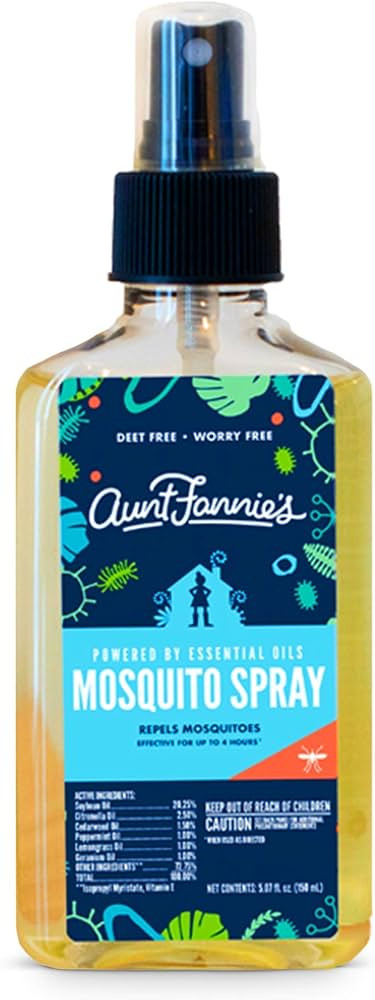 Aunt Fannie's DEET Free Mosquito Repellent Spray, Family Friendly Bug Repellant, No Harsh Chemica... | Amazon (US)