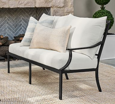 Riviera Metal Outdoor Sofa (63") | Pottery Barn (US)
