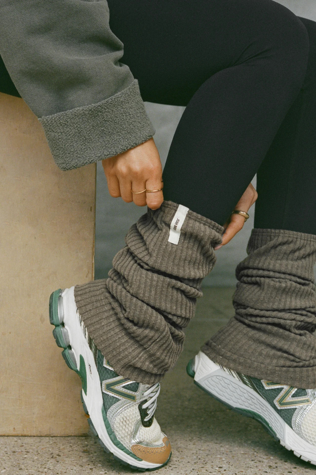 Leg Warmers - Army Luxe Knit | Joah Brown