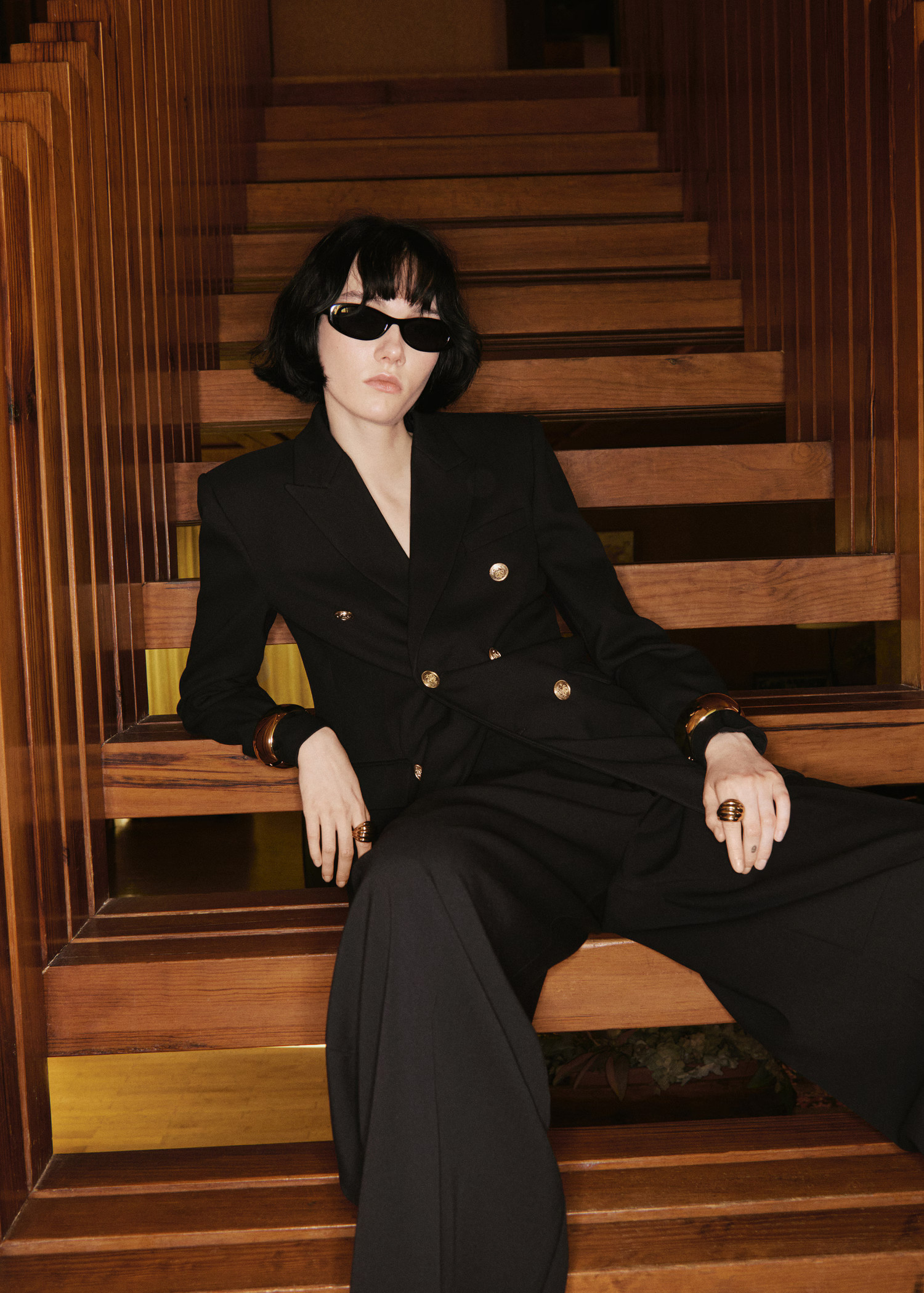 Double-breasted jacket | MANGO (UK)