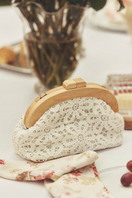 Olga Berg Bonnie Lace Clutch | Anthropologie (US)