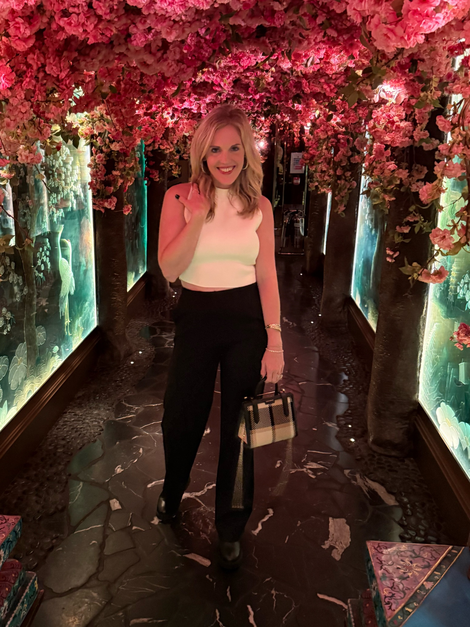 Date night look 
Girls Night out look 
Cropped tank 
Mango black pants 
Flare straight leg pants 
Strathberry bag 
Plaid leather bag 


#LTKItBag #LTKFindsUnder100 #LTKSeasonal