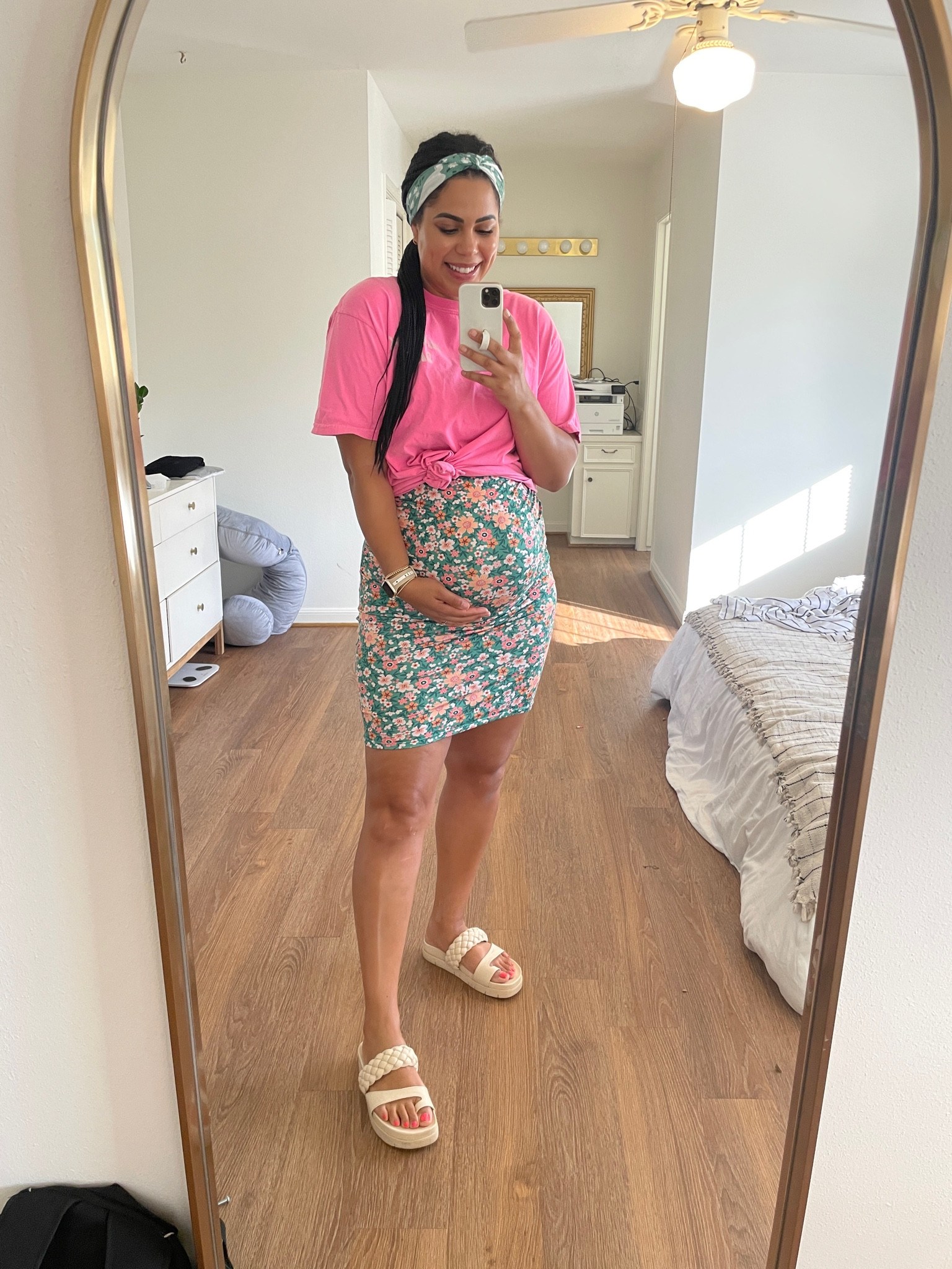 XL in tee- code desiraeathome20
L in dress
Sandals true to size 

#LTKcurves #LTKunder50 #LTKbump