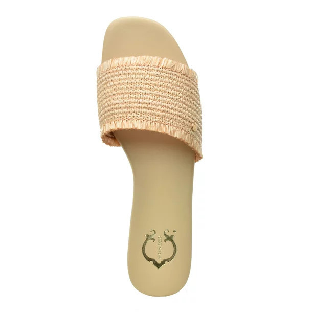 C. Wonder Women's Raffia Slide Sandal | Walmart (US)