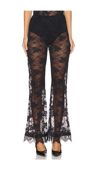 Soft Lace Pants in Black | Revolve Clothing (Global)