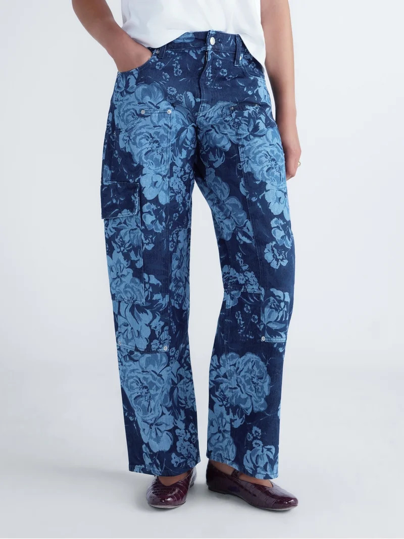 Free Assembly Women's and Women's Plus Mid-Rise Combo Barrel Jean, Sizes 0-28W | Walmart (US)