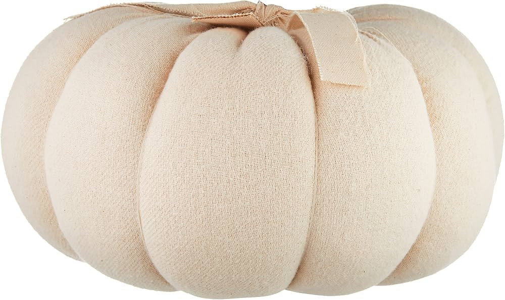 Mud Pie Cream MED Cotton Pumpkin 7.5 Inches x 7.75 Inches Dia. | Amazon (US)
