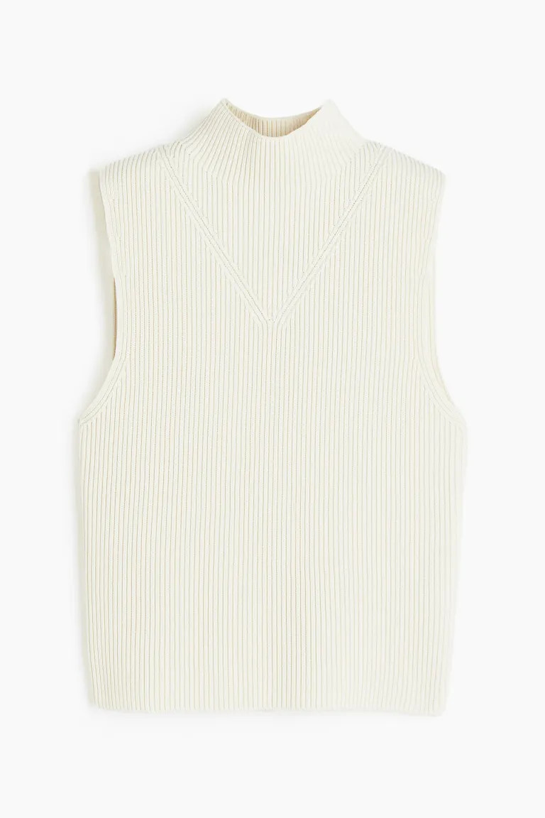 Rib-knit Sleeveless Top | H&M (US + CA)