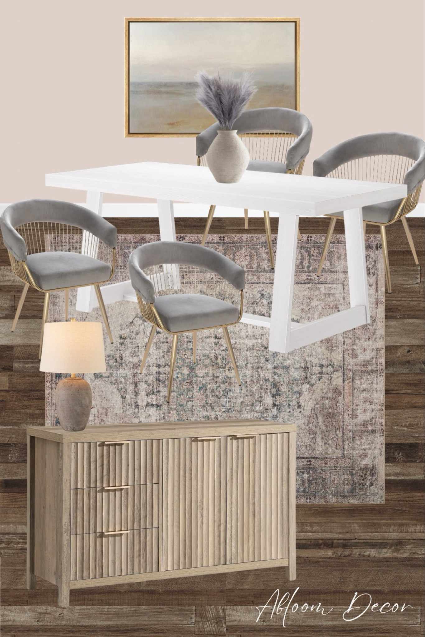 Modern white dining table formal dining room design!

#LTKHome