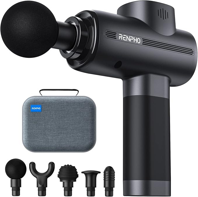 RENPHO 2022 Upgrade Massage Gun Deep Tissue, Percussion Muscle Massager Gun Handheld with Case fo... | Amazon (US)