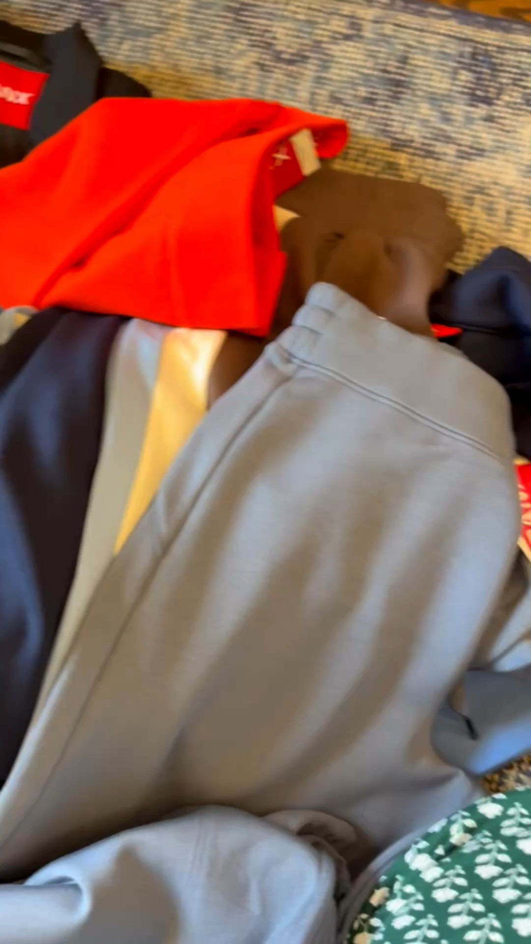 Let’s talk fabulousness! My new SPANX arrival is so good y’all. I have been been wearing the new colorblock pieces on repeat, so I ordered the jacket & pants. Oh and the ponte pants….oh my word y’all! ￼
Barrel Pant - small (typically s petite but trying the regular length)
Full zip hoodie - xs 
1/2 zip - xs
VNeck Tee - small 
Blazer - xs
Ponte Kick Flare Pant - small petite
Track Jacket - xs 
Track Pant - small petite 
Polo Dress - small
Wide Leg Pant - small petite

#LTKdayinmylife #LTKstorytime #LTKOver40