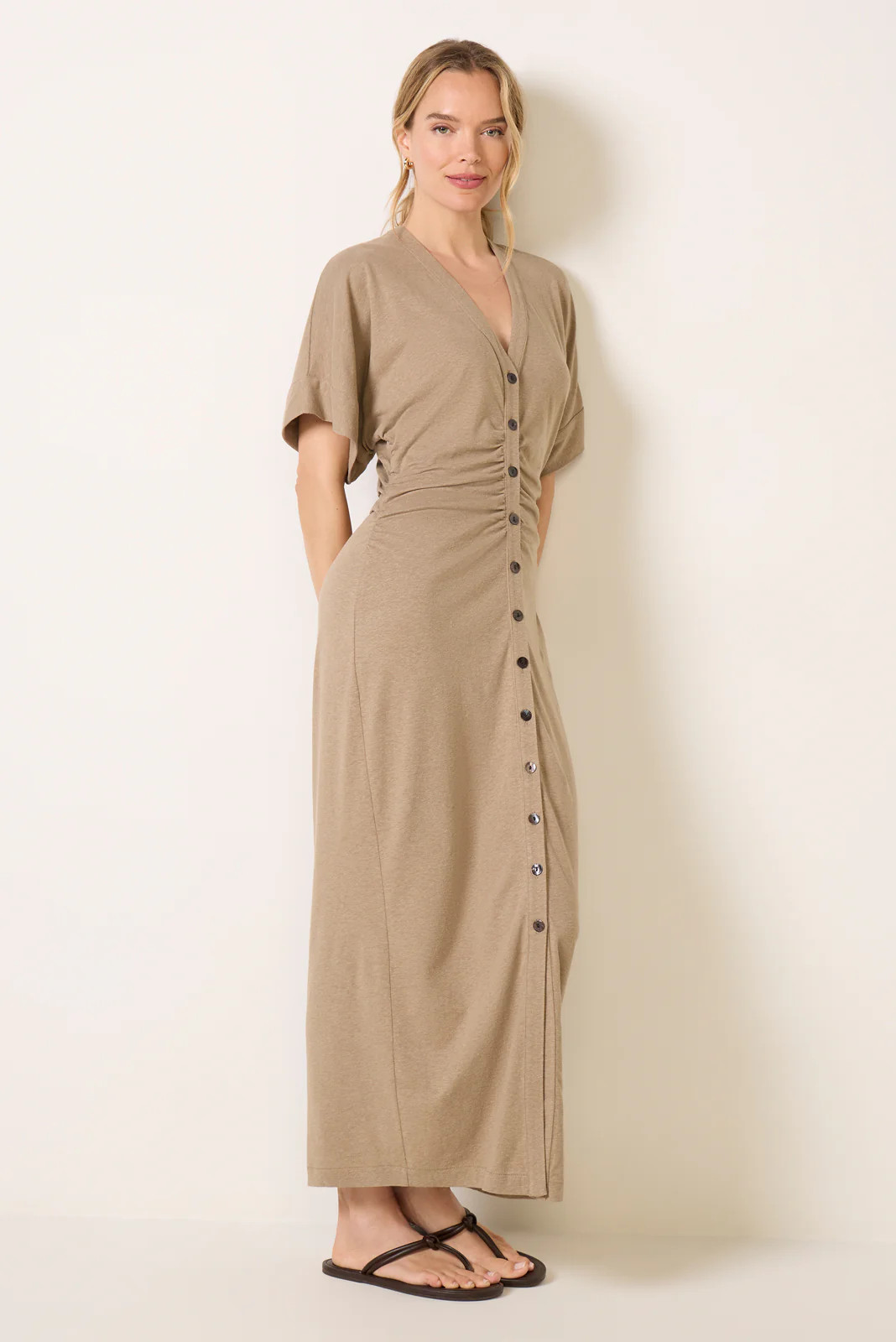 Cotton Hemp Maxi Dress | Evereve