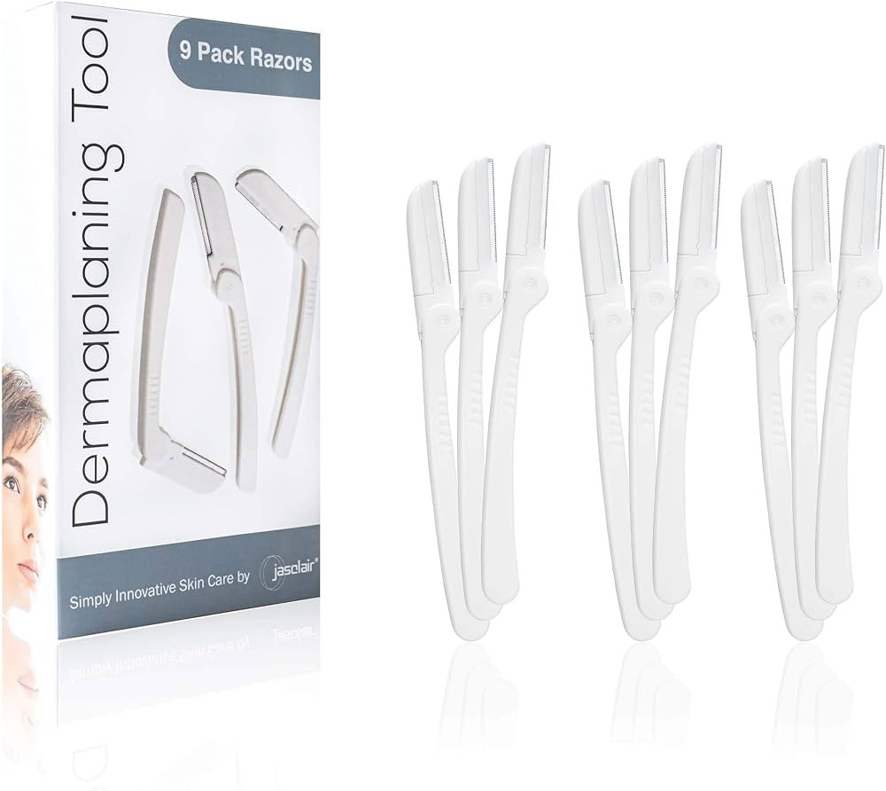 Dermaplaning Tool (9 Count) – Easy to Use Dermaplane Razor For Face – Practical Hair Remover ... | Amazon (US)