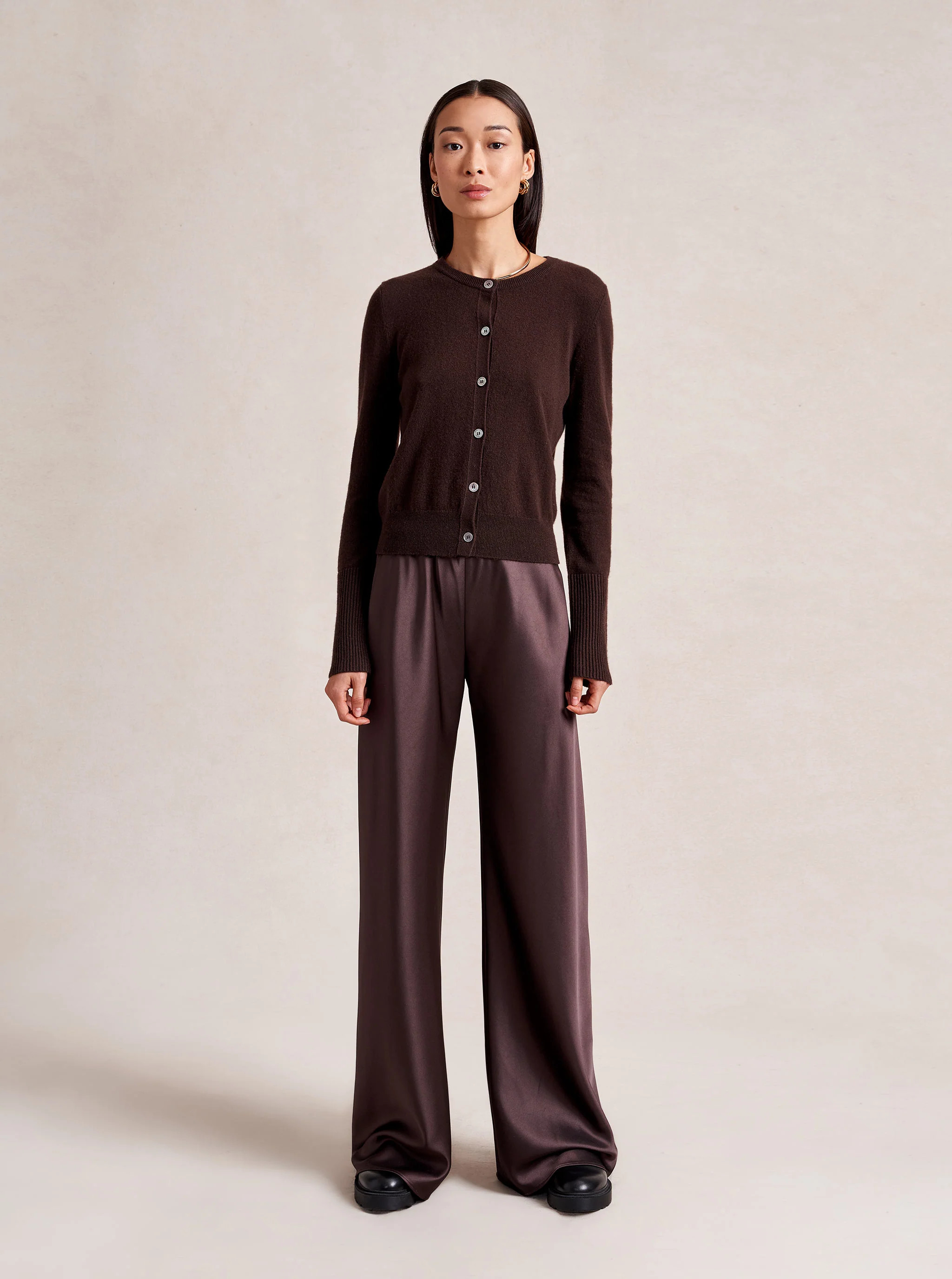 Solid Lean Lines Cardigan | La Ligne