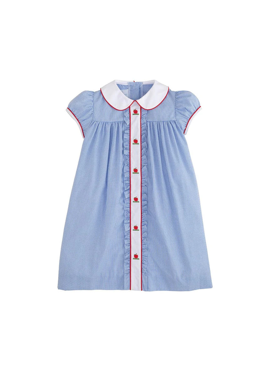 Ruffled Sally Dress - Apple | Little English
