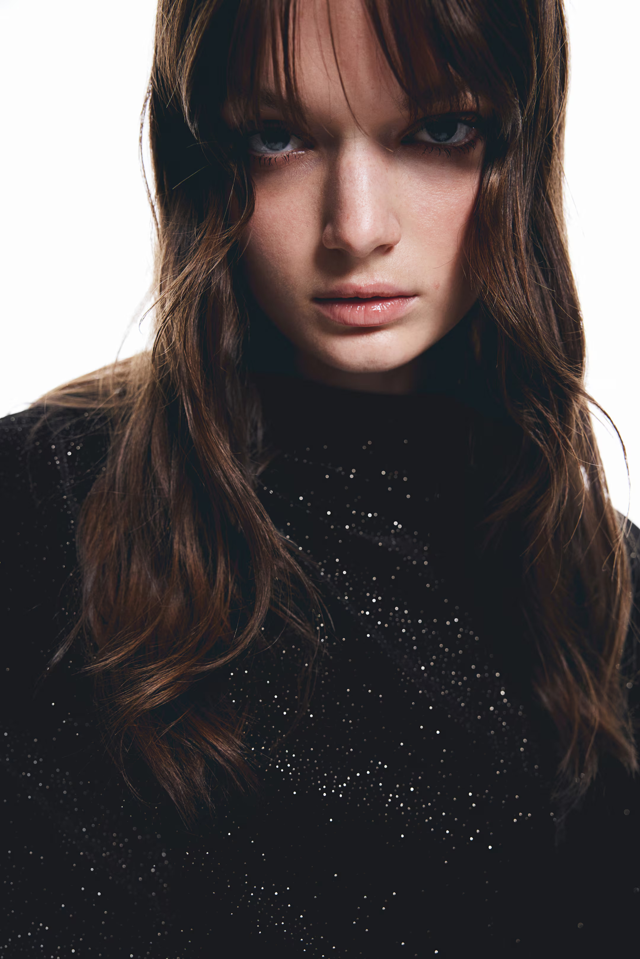 Shoulder-Pad Mini Dress - Black/glittery - Ladies | H&M US | H&M (US + CA)