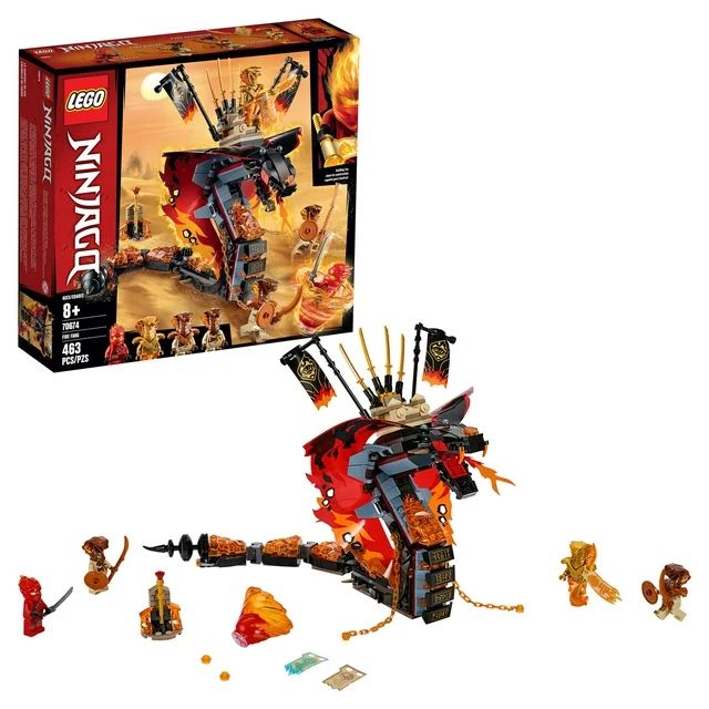 LEGO NINJAGO Fire Fang 70674 Snake Action Building Toy for Kids with Ninja Minifigures (463 piece... | Walmart (US)