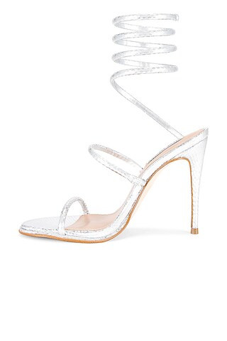 Exotica Heel in Silver Snake | Revolve Clothing (Global)