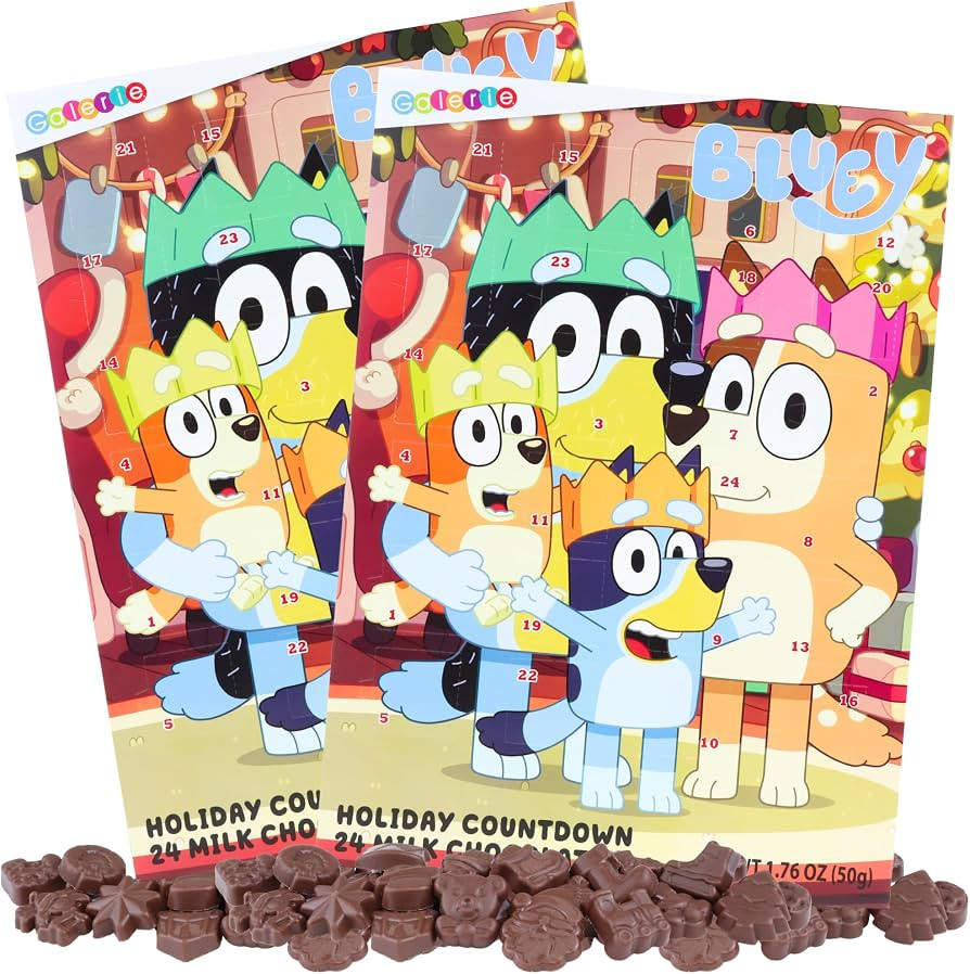 Bluey Advent Calendar 2024, Countdown To Christmas, 24 Days with Chocolate, 1.76 Ounces (Pack of ... | Amazon (US)