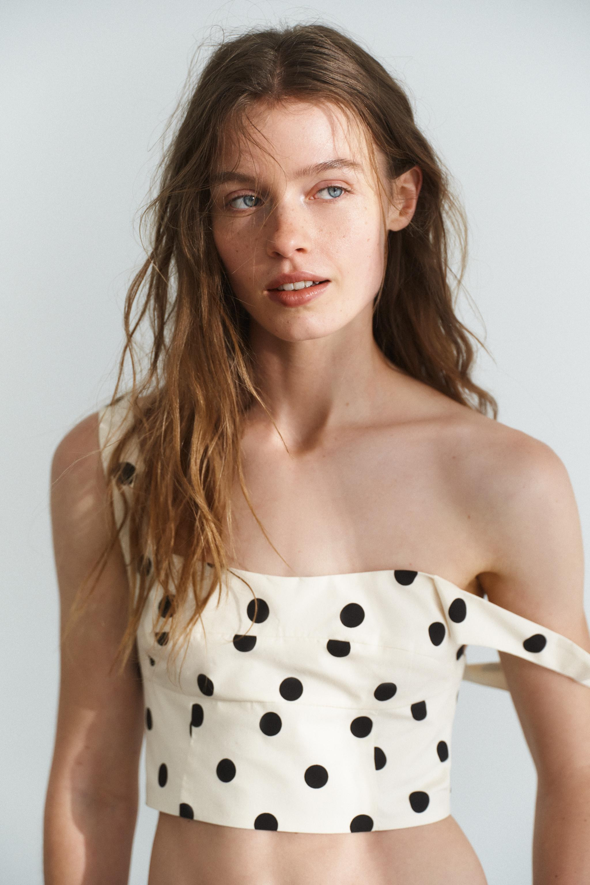 POLKA DOT CROP TOP | Zara US