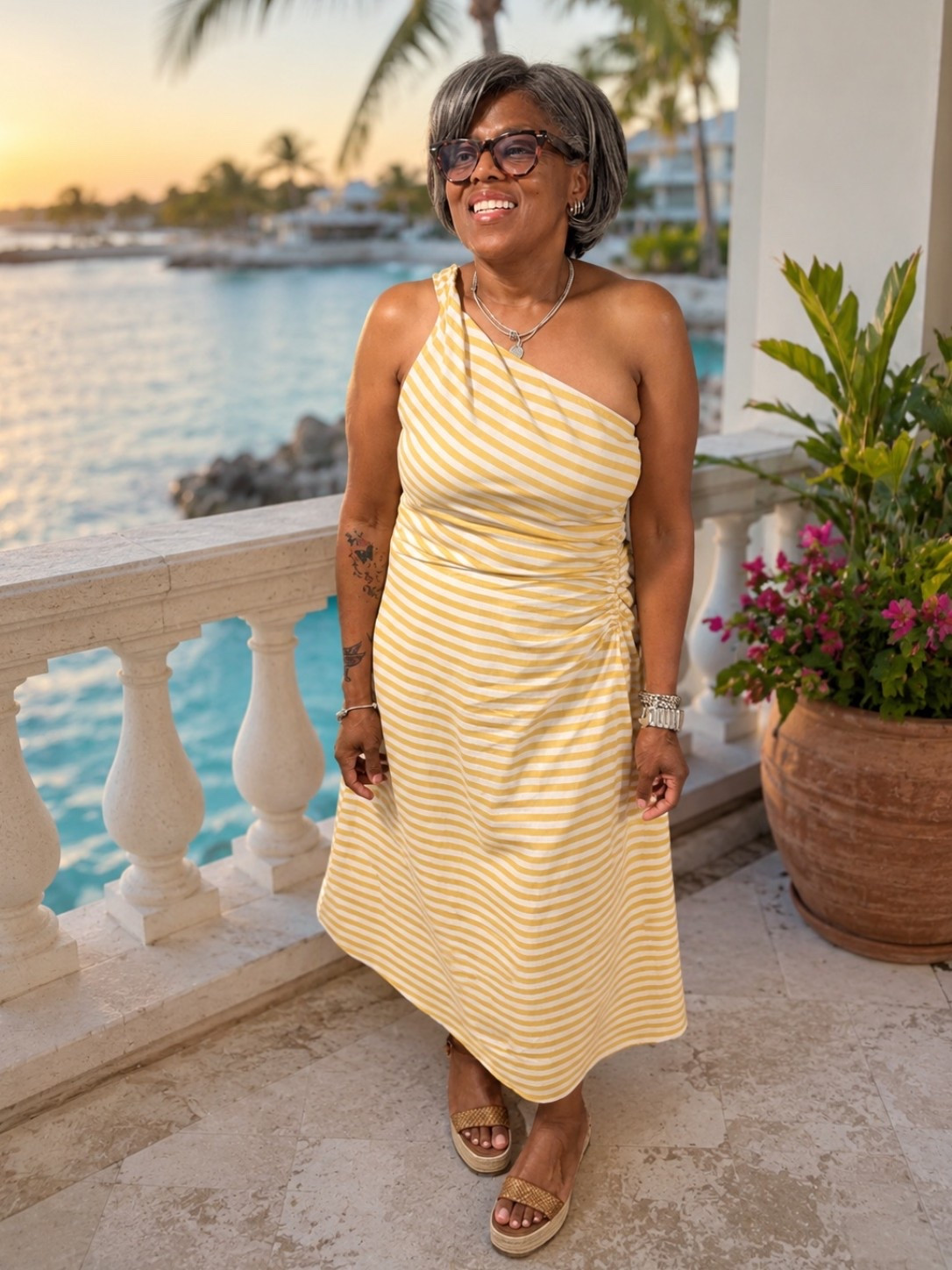 Vacation style made easy. 🌴💛
This one-shoulder Target dress has been one of my favorite vacation finds. It’s lightweight, comfortable, and easy to dress up with wedges or keep casual with sandals. Packing pieces that can do both is always a win! ✨

💛 Follow me on LTK for affordable fashion finds, vacation style, and everyday outfits.

#VacationStyle #Over50Style #FashionOver50 #VacationMode #SummerStyle #TravelStyle

#LTKTravel #LTKSeasonal #LTKootd