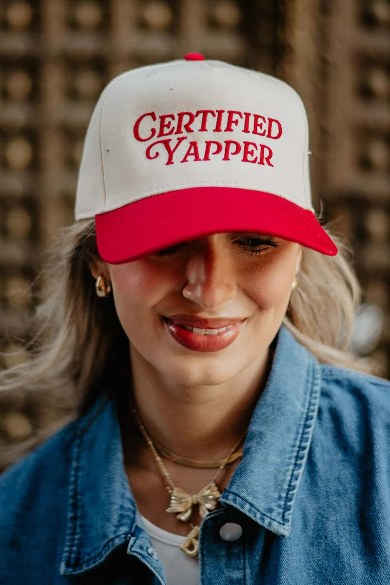 Certified Yapper Two-Toned Vintage Hat | Katydid