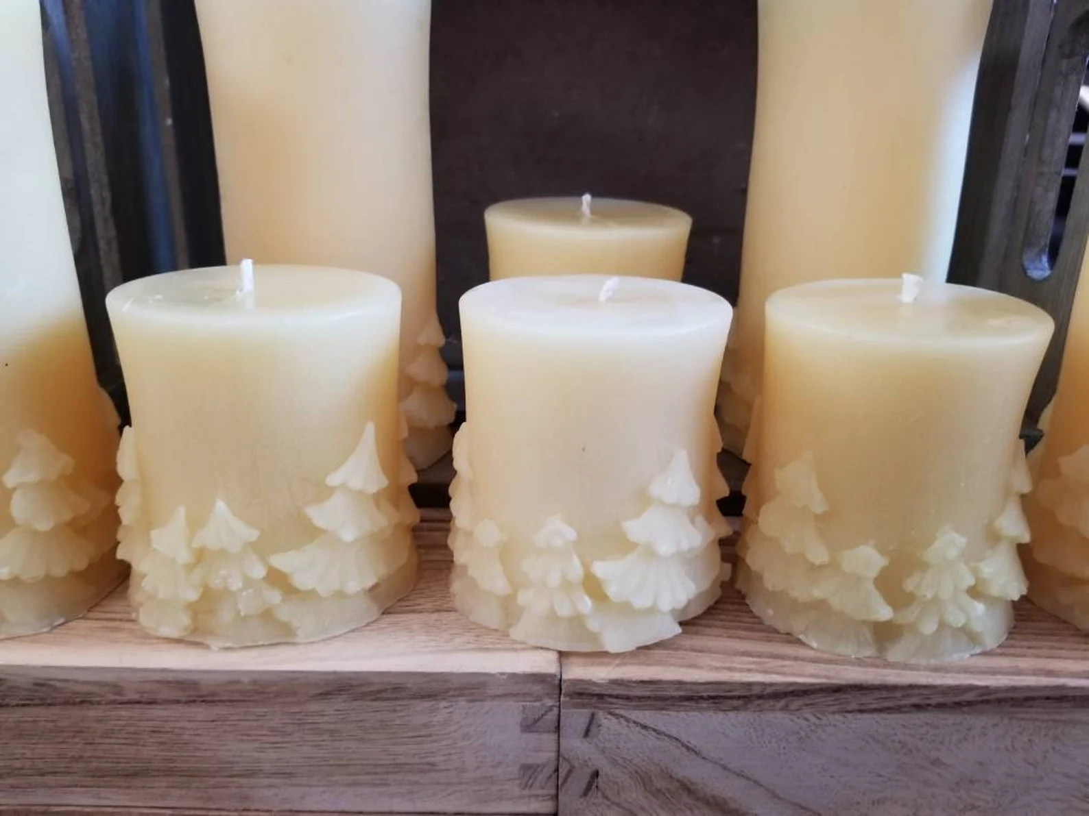 Beeswax Christmas Pillar | Beeswax Candle | Pillar Candle | Christmas Candle | Natural Beeswax | Etsy (US)