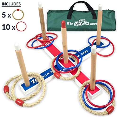 Elite Sportz Equipment Horseshoe Yard Ring Target Toss Game, 22 Pieces - Walmart.com | Walmart (US)