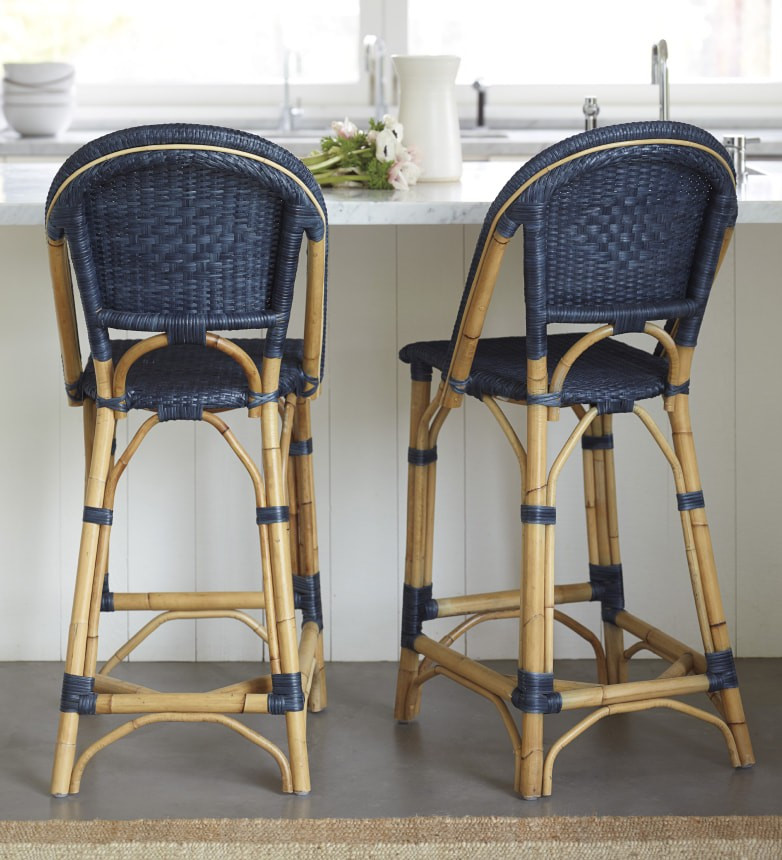 Sunwashed Riviera Counter Stool | Serena and Lily