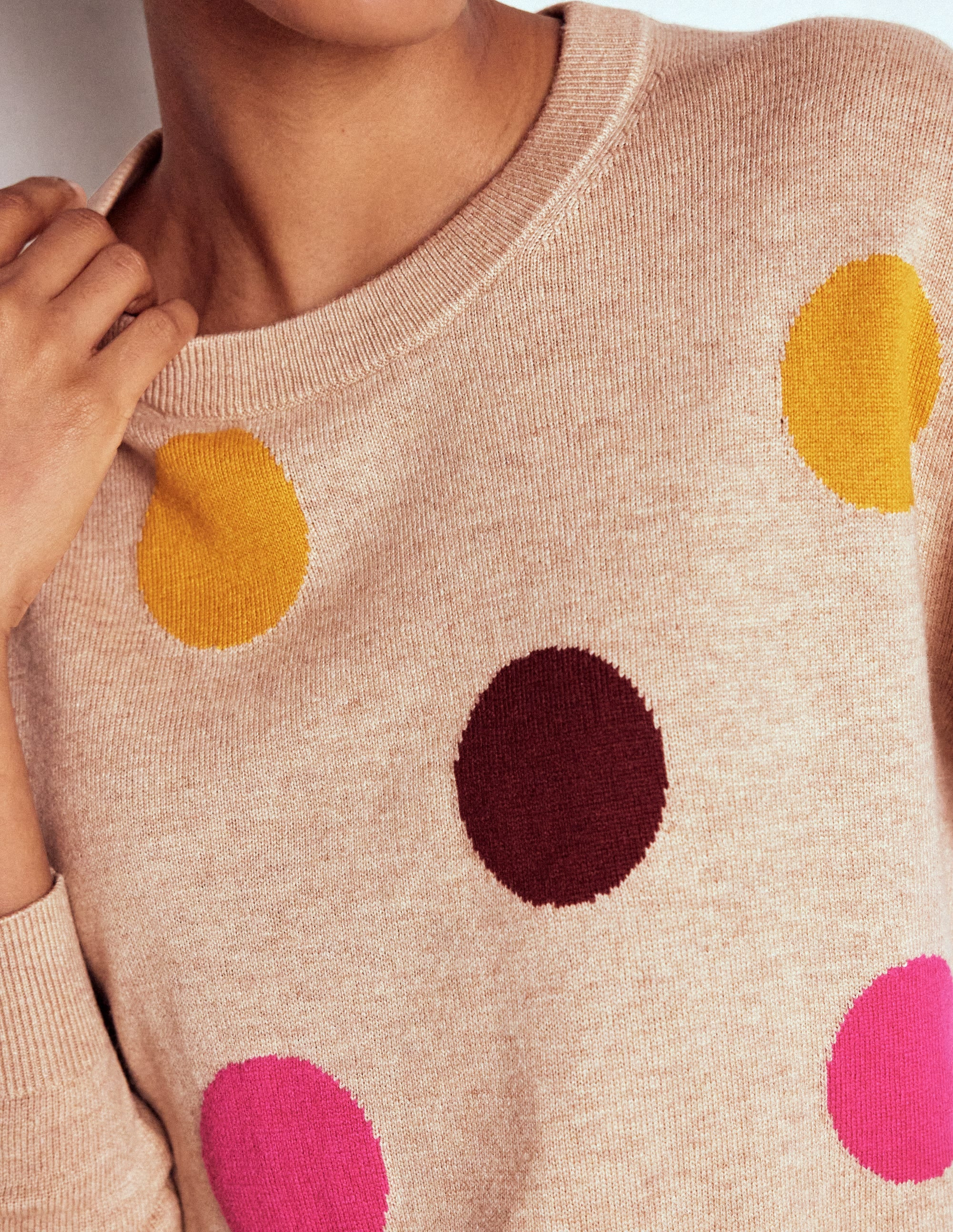 Natasha Novelty Sweater-Multi, Spot | Boden (US)