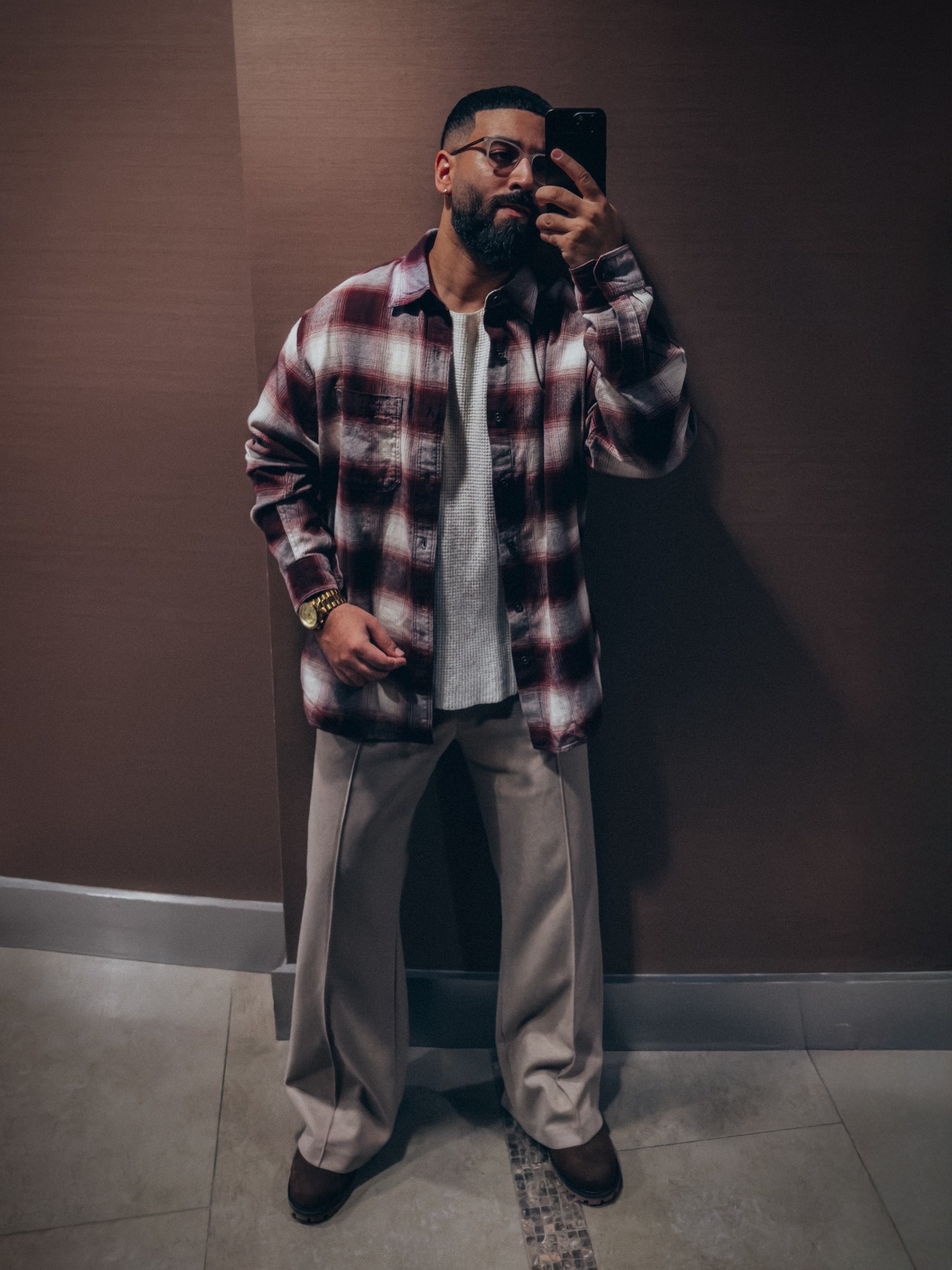UNIQLO FLANNEL CHECKED SHIRT (red), BRUSHED JERSEY WIDE PANTS (beige), and TIMBERLAND BOOTS (brown). A relaxed and elevated men’s look perfect for a night out and for the holidays. 

#LTKHoliday #LTKMens #LTKGiftGuide