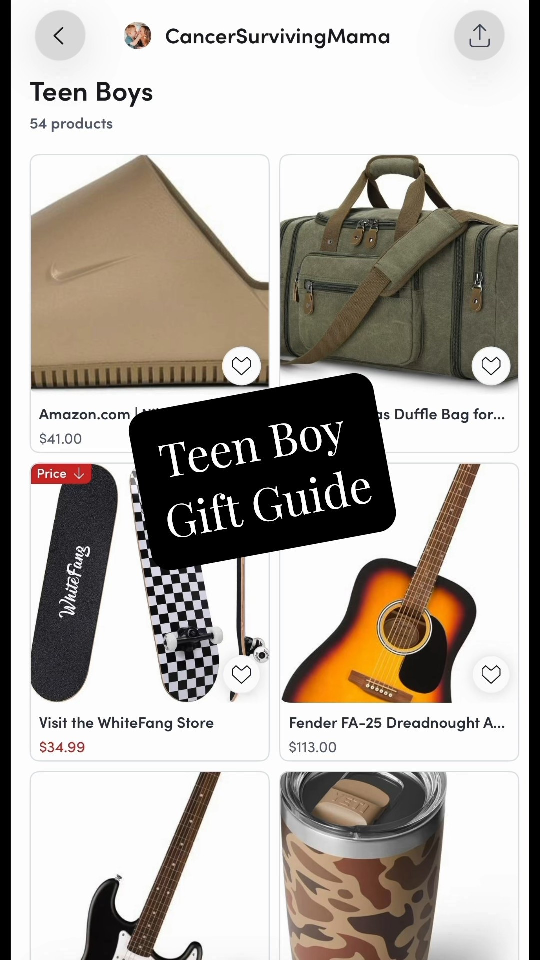Gift guide for teen boys 🎁 all the best christmas gift ideas for this year! from affordable to splurge worthy ✨

gift guide | gift ideas for teens | teen boys | gift guide 2025 | gift guide for teen boys | christmas | christmas gifts | christmas gift ideas for teens | christmas gifts for teen boys | gifts for boys | preteen | teenage boy | best selling | trending gifts | trending 



#LTKCyberWeek #LTKHoliday #LTKGiftGuide