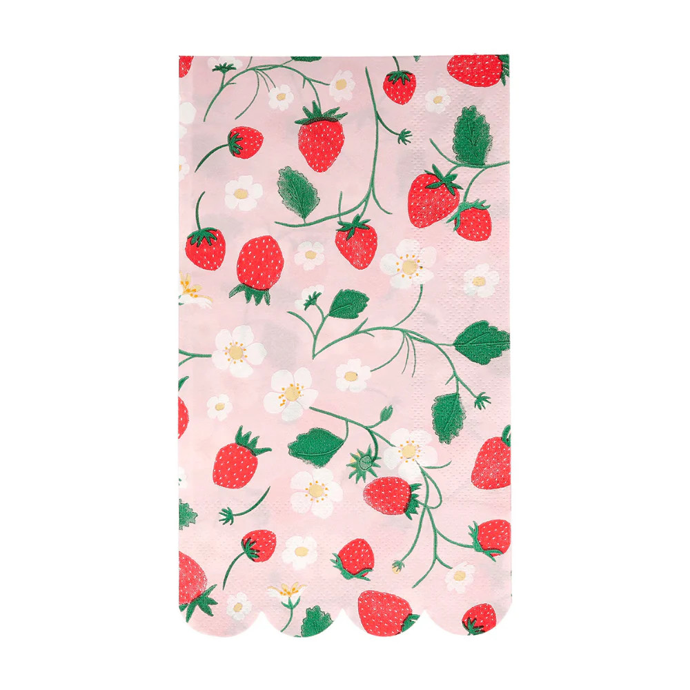 Meri Meri Strawberry Pattern Guest Napkins | Shop Sweet Lulu