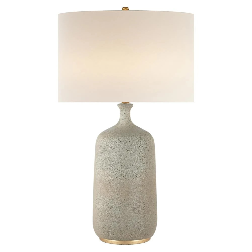 Visual Comfort Culloden Coastal Beach Volcanic White Porcelain Table Lamp | Kathy Kuo Home