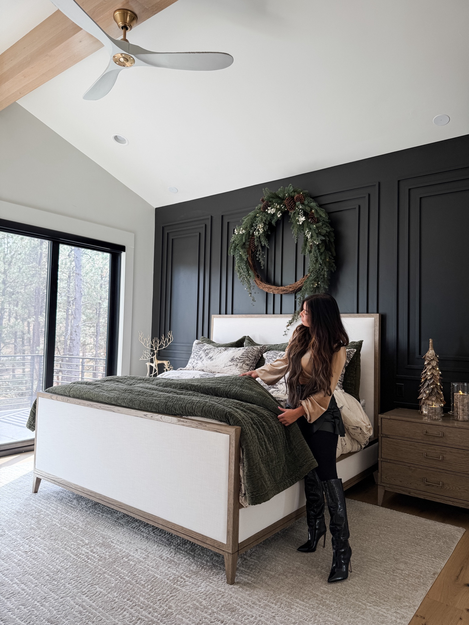 Linking similar outfit options, I bought this top and skirt last year. The Paris Texas boots are a splurge but they are so comfortable. These washed velvet accents look stunning with the oversized wreath.

#LTKStyleTip #LTKHome #LTKHoliday