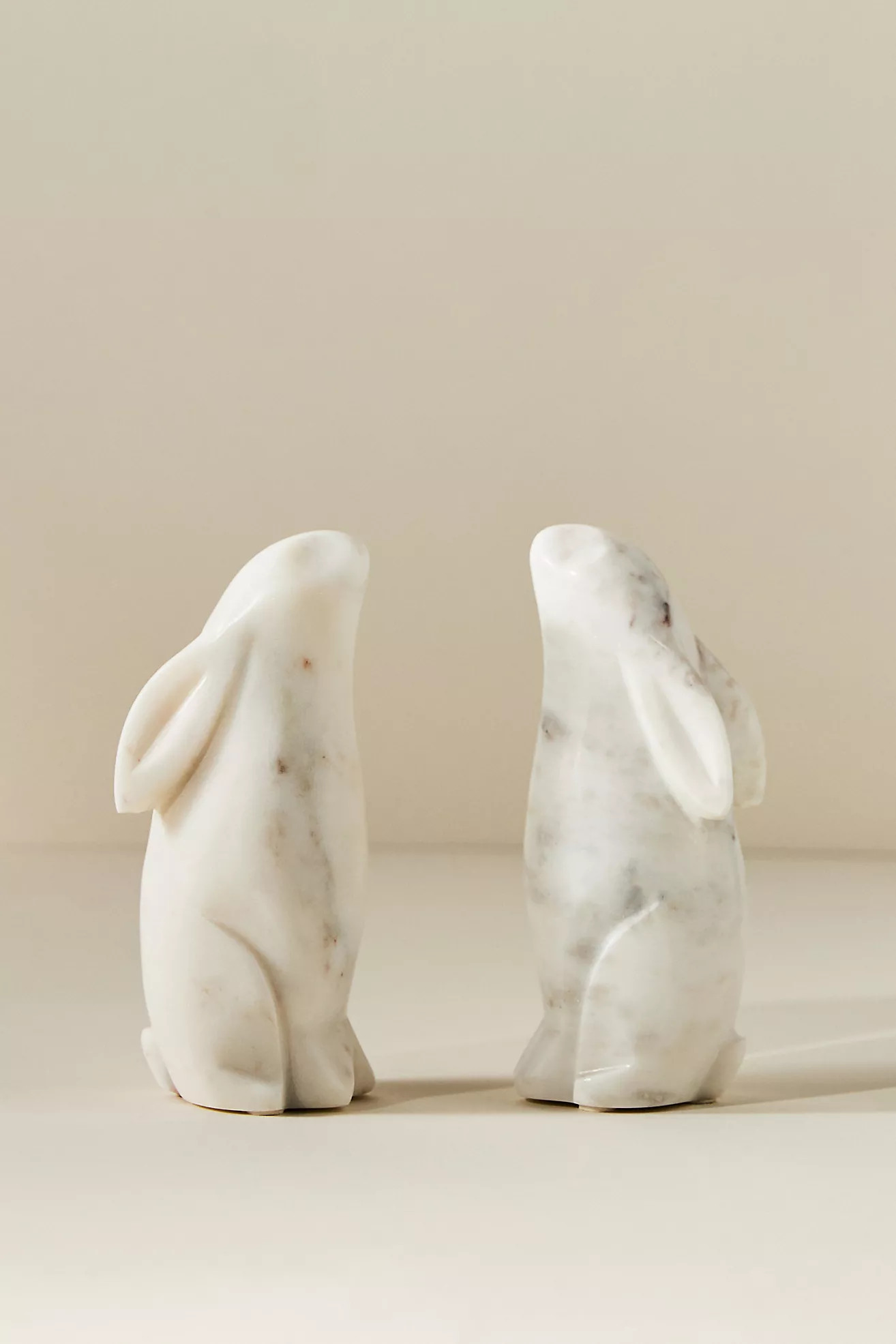Marble Rabbit Bookends | Anthropologie (US)