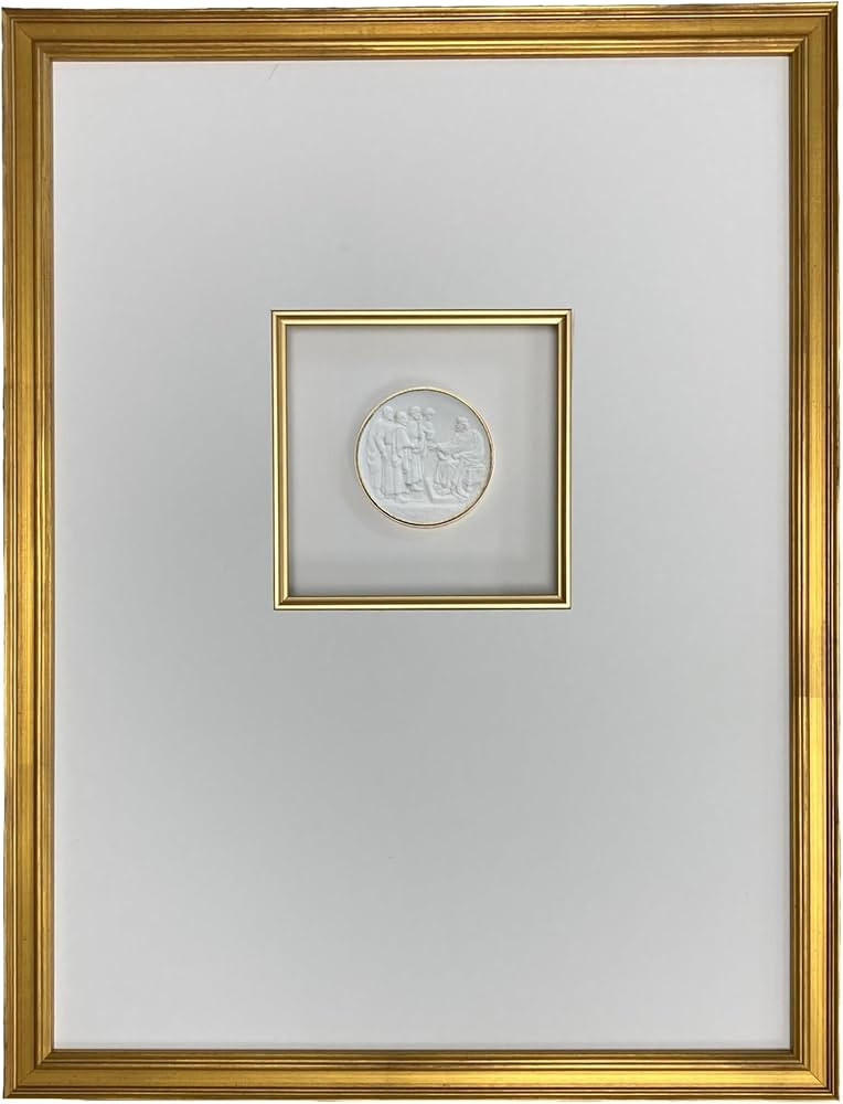 Framed Religious Intaglios in 12x16 Gold Frame (The Marriage Feast) | Amazon (US)
