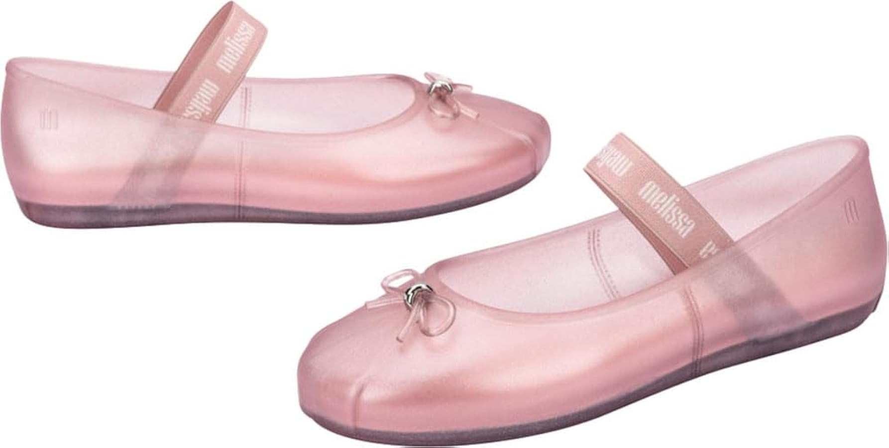 Melissa Sophie Jelly Flats for Women - Ballet Flats for Women Bow Applique & Strap, Slip-on Close... | Amazon (US)