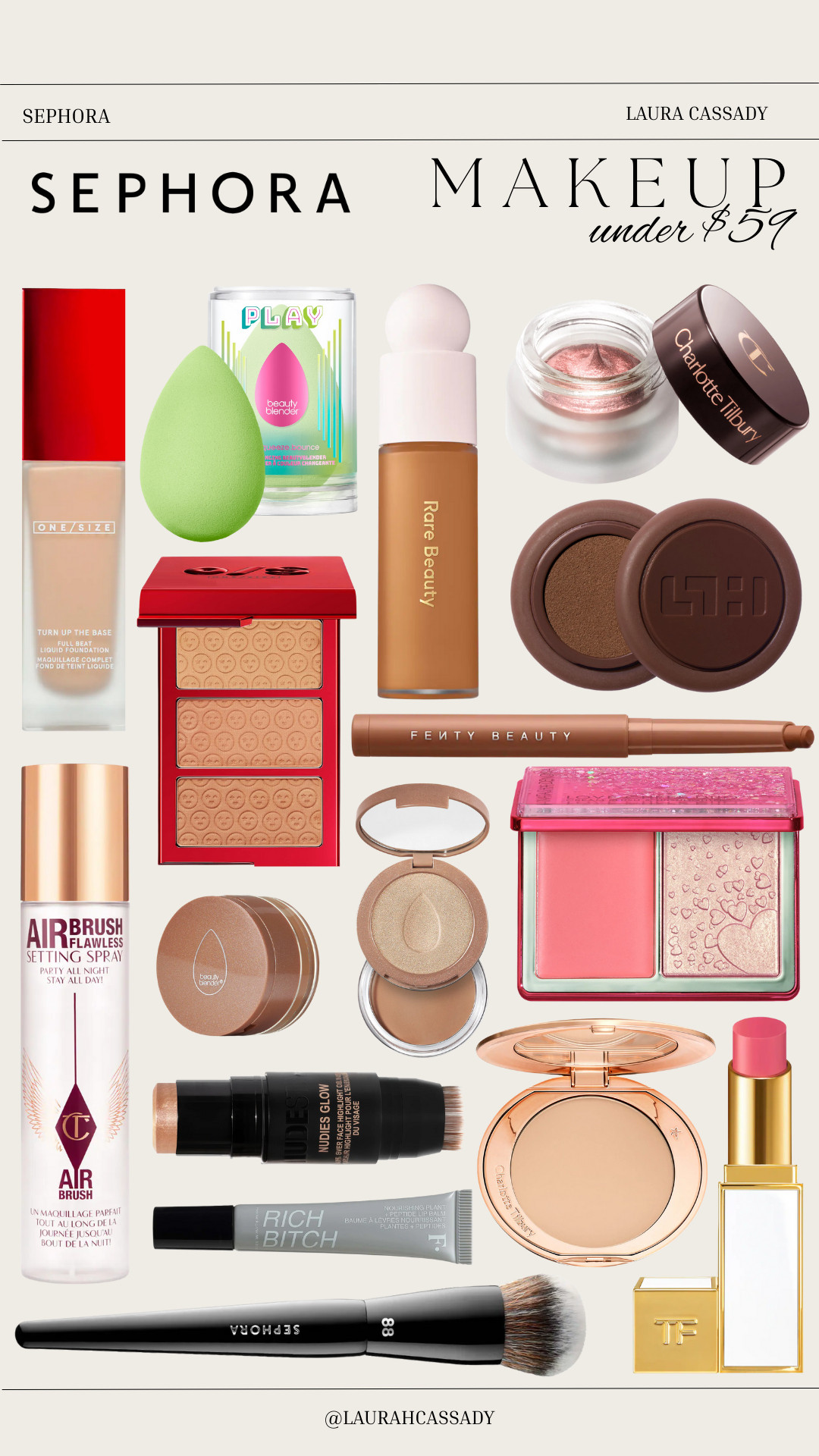 Sephora makeup picks — all under $59 💕 Great everyday essentials and beauty staples that won’t break the bank! From must-have lip products to go-to face favorites, these make great gifts or everyday wear. 

 #SephoraFinds #MakeupUnder59 #BeautyFavorites #BudgetBeauty #EverydayMakeup #SephoraBeauty #MakeupMustHaves #LTKBeauty #LTKFinds #BeautyDeals #LTKSaleAlert #LTKTall #LTKBeauty