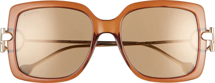 FERRAGAMO Salvatore Ferragamo Gancio 55mm Square Sunglasses | Nordstromrack | Nordstrom Rack