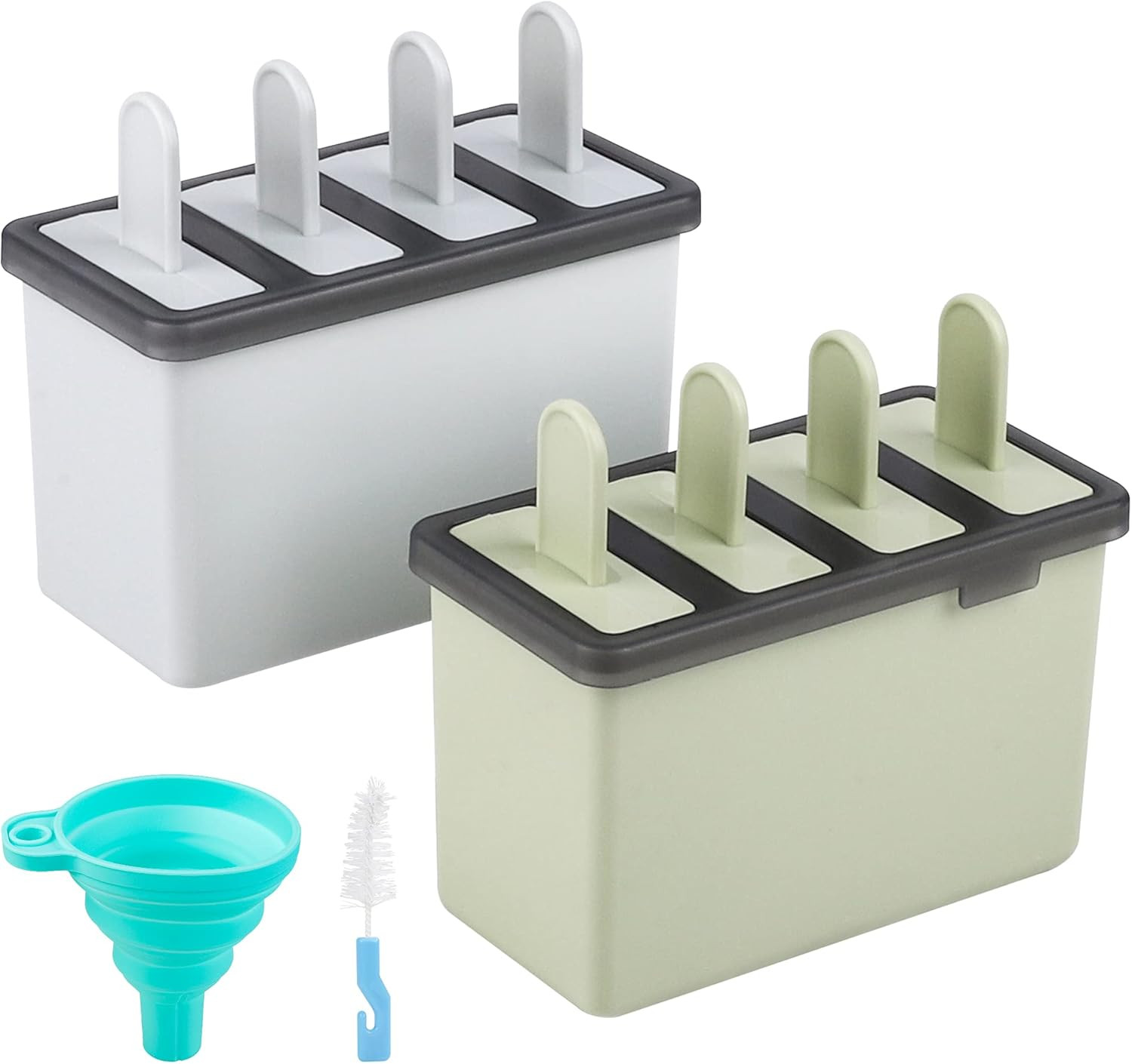 Kootek Popsicle Molds Sets 8 Ice Pop Makers Reusable Ice Cream Mold - Dishwasher Safe, Durable DI... | Amazon (US)