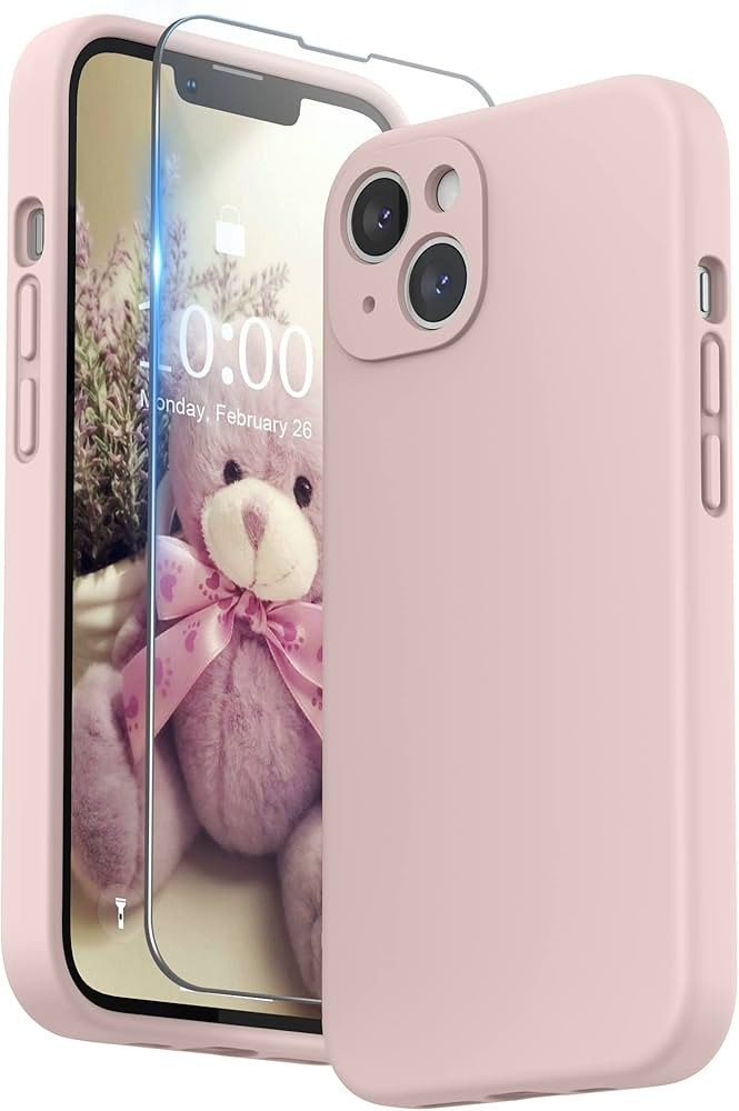 SURPHY Compatible with iPhone 13 Case with Screen Protector, (Camera Protection + Soft Microfiber... | Amazon (US)