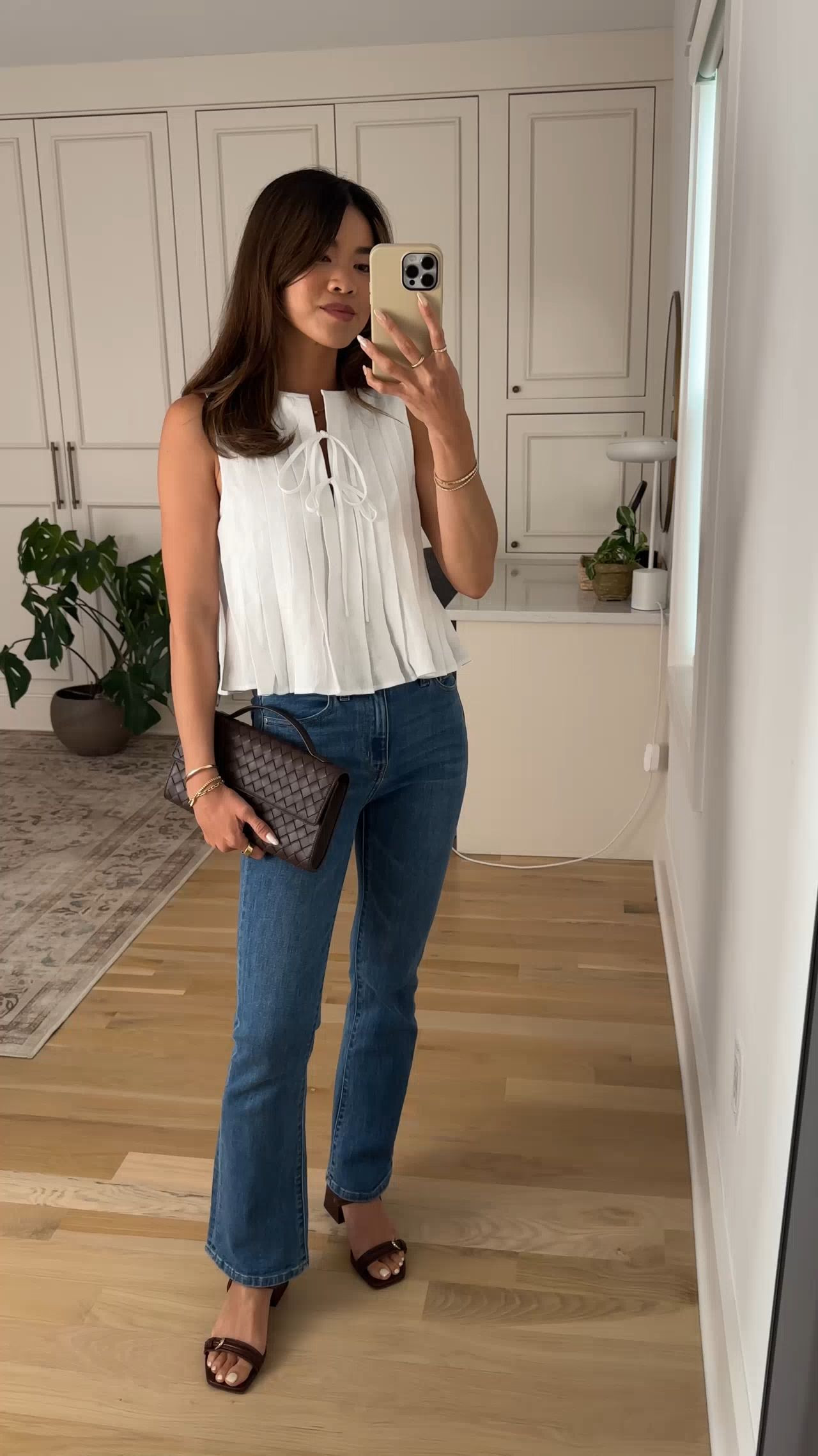 My perfect petite summer date night outfit! these @ jeans are the perfect fit for shorter heights (I'm 5'2)! 


Sizing info:
Quince Bella Stretch Kick Flare Jeans - Size 24 in Regular inseam in seaside blue 
Quince 100% European Linen Pleated Tank - Size XS in White

petite fashion, get dressed with me, outfit inspiration, ootd, nashville outfit, Nashville influencer, petite style, vacation style, casual outfits, mom style, petite pants, spring outfits, spring outfit info, spring pants, spring outfit idea, spring top, summer pants, quince pants, petite jeans, spring sweater, spring shoes, quince jeans, darkwash jeans, summer jeans, summer blouse, white blouse, quince blouse 

 #LTKootd #LTKSeasonal #LTKPetite