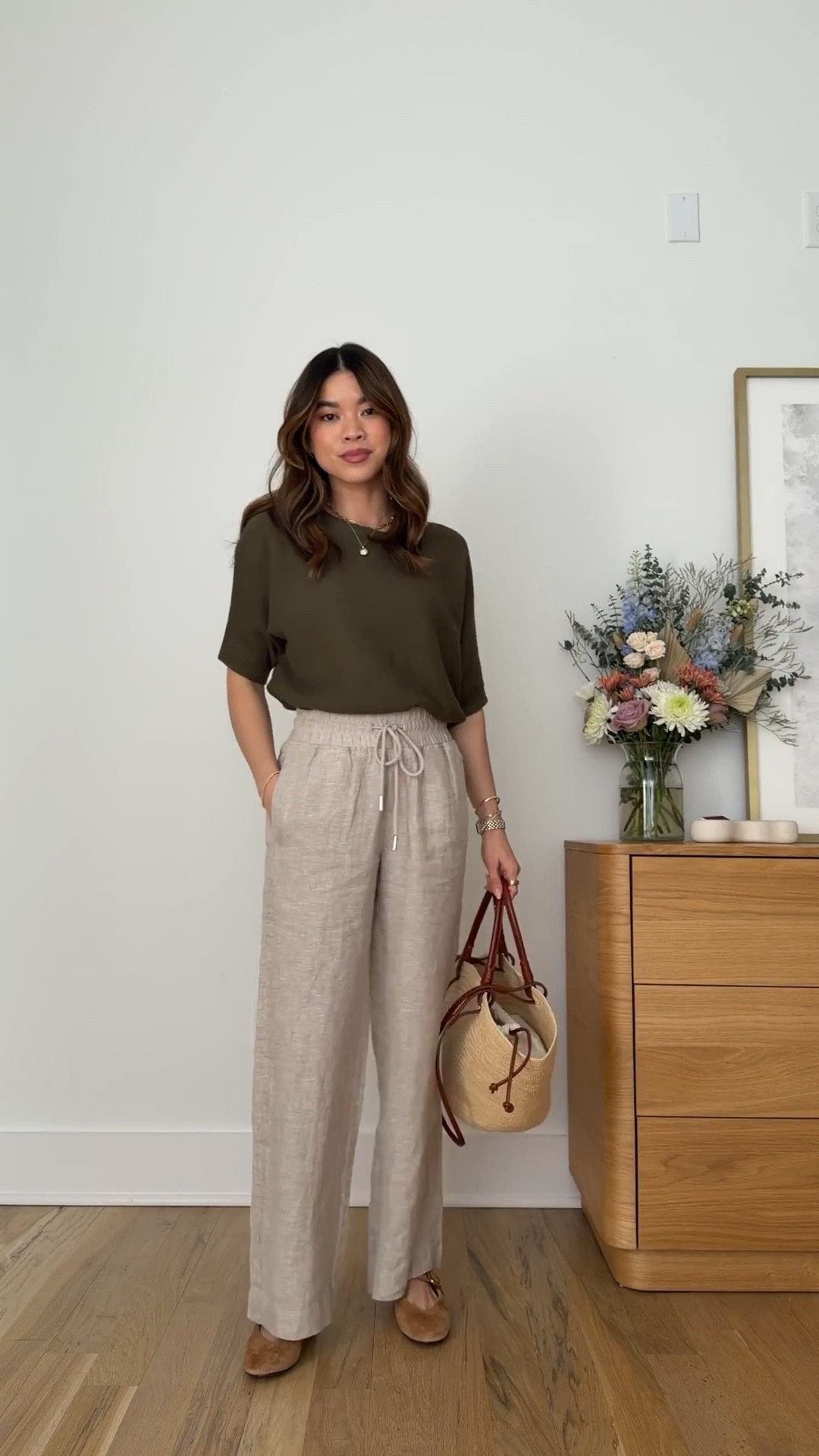 Sizing info:
• pants size XS in a 28inch inseam  
• top size XS

petite fashion, get dressed with me, outfit inspiration, ootd, nashville outfit, Nashville influencer, petite style, vacation style, casual outfits, mom style, petite pants, spring outfits, spring outfit info, spring pants, spring outfit idea, spring top, spring bag, spring sweater, spring shoes, linen pants, linen trousers, quince pants, lightweight pants, hot weather pants

#LTKSeasonal #LTKootd #LTKPetite