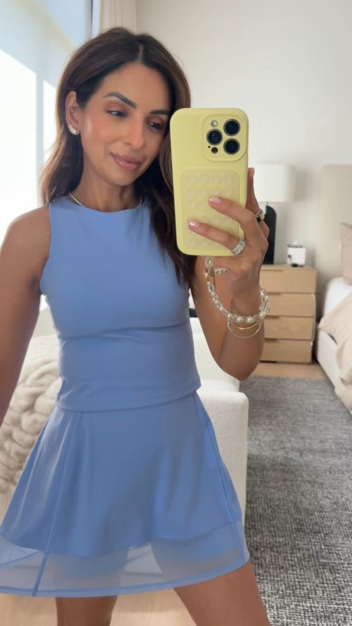 Grab this matching activewear set before it sells out! It’s seriously so flattering, I can’t get enough of it. I’m wearing size XS in the top and skirt! @Spanx

#LTKootd #LTKfitnessgoals #LTKActive